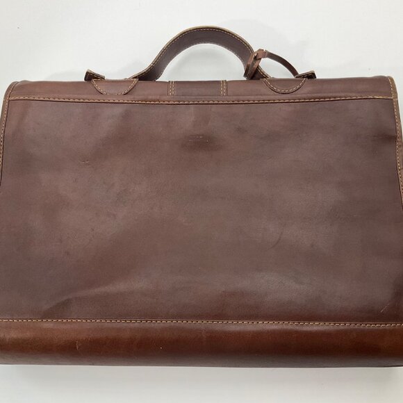 VTG Sudhaus 80's Leather Briefcase Key Detachable Strap Minimalist Old Money - Picture 11 of 17